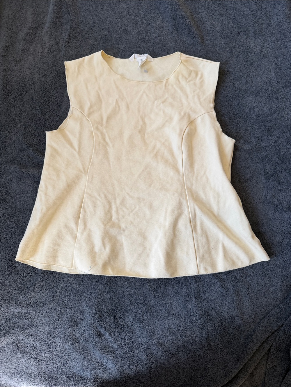 H&M Cream A-Line Sleeveless Tank Top